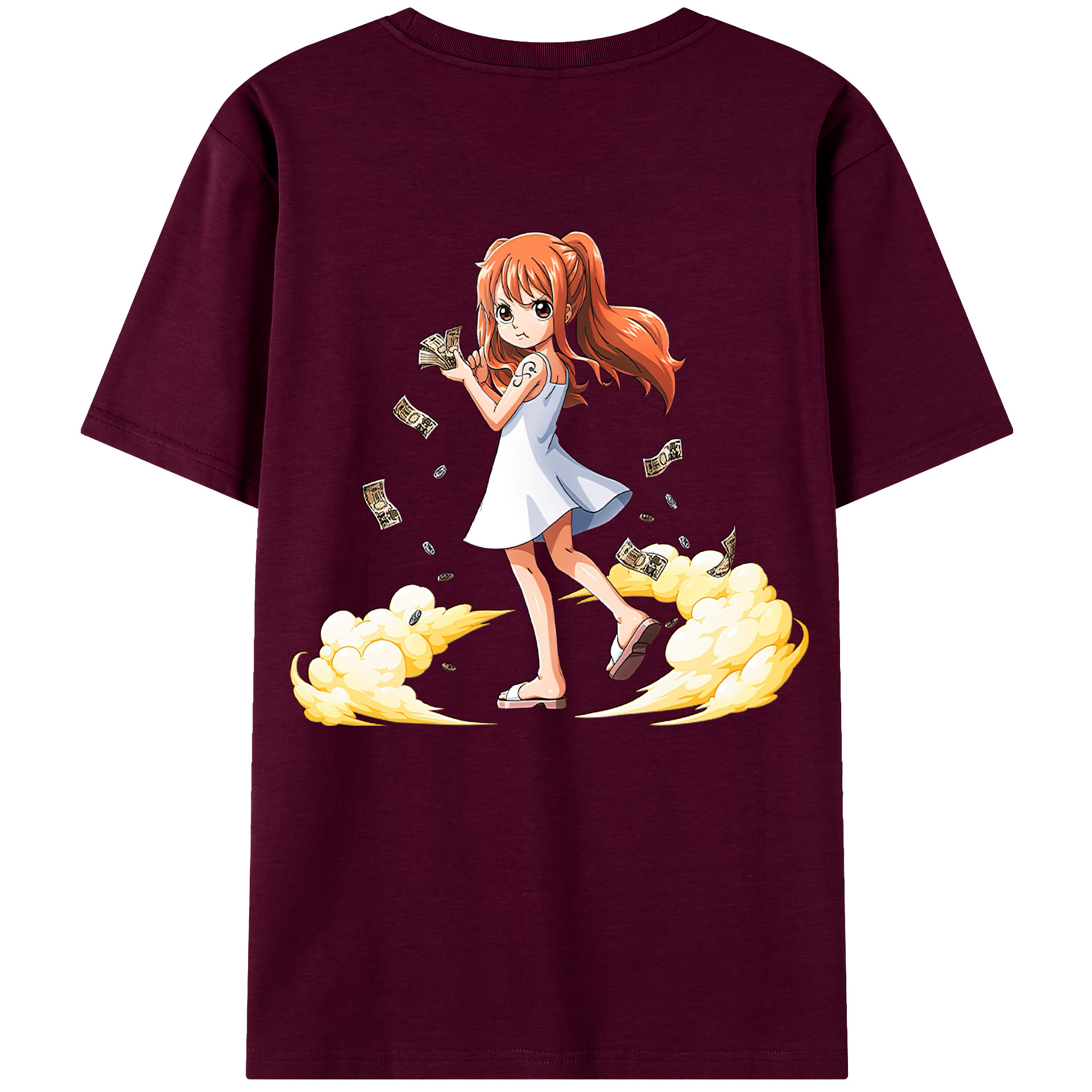 （画像用） ワンピース ナミ ONE PIECE Nami レディース半袖Tシャツ(バックプリント)